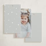"Twinkle Twinkle" - Children's Birthday Party Favor Tags in Sky by Joyce Pinheiro - Back of Card Options