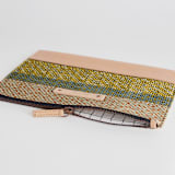 "Basic" - Casual Clutch in Desert by Bethania Lima - Zipper Detail