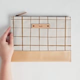 "Montauk" - Casual Clutch in Cocoa by Carolyn Nicks - Scale