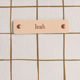 "Montauk" - Casual Clutch in Cocoa by Carolyn Nicks - Tag Detail