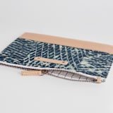 "Indigo" - Casual Clutch in Teal by Miranda Mol - Zipper Detail