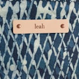 "Indigo" - Casual Clutch in Teal by Miranda Mol - Tag Detail