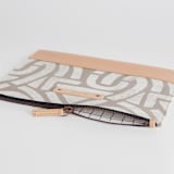 "Antique" - Casual Clutch in Sand by Iveta Angelova - Zipper Detail