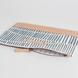 "Wavy" - Casual Clutch in Storm by Michelle Taylor - Zipper Detail