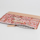 "Teppich" - Casual Clutch in Petal by Miranda Mol - Zipper Detail