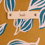"Wandering" - Casual Clutch in Mustard by Alicia Schultz - Tag Detail