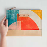 "Abstract Sunset" - Casual Clutch in Twilight by Michelle Taylor - Scale