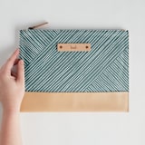 "Line Wrap" - Casual Clutch in Cactus by Michelle Taylor - Scale