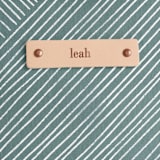 "Line Wrap" - Casual Clutch in Cactus by Michelle Taylor - Tag Detail