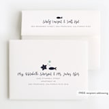 "glitter mermaid" - Children's Birthday Party Thank You Cards in Deep Sea by peetie design - FREE Recipient Addressing