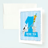 "dundee" - Children's Birthday Party Thank You Cards in Ice by chocomocacino - Front