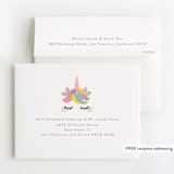 "Sweet Unicorn" - Children's Birthday Party Thank You Cards in Strawberry by Annie Holmquist - FREE Recipient Addressing