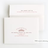 "Princess Carriage" - Children's Birthday Party Thank You Cards in Ballerian Pink by Paper Sun Studio - FREE Recipient Addressing
