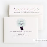 "PoOf!" - Children's Birthday Party Thank You Cards in Plum by Itsy Belle Studio - FREE Recipient Addressing