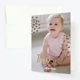 "Wild One!" - Children's Birthday Party Thank You Cards in Snow by Christie Garcia - Front