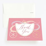 "Shimmering Princess" - Children's Birthday Party Thank You Cards in Candy by Rebecca Durflinger - Front