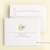 "Over the Moon" - Children's Birthday Party Thank You Cards in Lavender by Itsy Belle Studio - FREE Recipient Addressing
