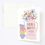 "party teapot" - Children's Birthday Party Thank You Cards in Petal by Karidy Walker - Front