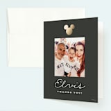 "Disney's Mickey party" - Children's Birthday Party Thank You Cards in Cobblestone by Sara Hicks Malone - Front