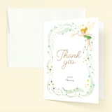 "Disney's Tinkerbell Fairy Stardust" - Children's Birthday Party Thank You Cards in Magic by curiouszhi - Front