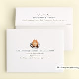 "Bonfire" - Children's Birthday Party Thank You Cards in Onyx by Alethea and Ruth - FREE Recipient Addressing