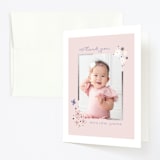 "Garden" - Children's Birthday Party Thank You Cards in Wisteria by Hudson meet Rose - Front
