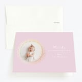 "Sparkle One" - Children's Birthday Party Thank You Cards in Cotton Candy by Ashlee Townsend - Front