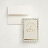 "Vintage goose" - Children's Birthday Party Thank You Cards in Sky by Creo Study - Front