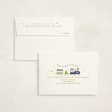 "Chugga Chugga Two Two" - Foil-Pressed Children's Birthday Party Thank You Cards in Cream by Kiersten Garner - FREE Recipient Addressing