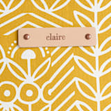 "Deconstruct" - Catch All Pouch Set in Mustard by Michelle Taylor - Tag Detail