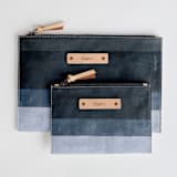"skybound" - Catch All Pouch Set in Lake by Sara Hicks Malone - Catch-All Pouch Set