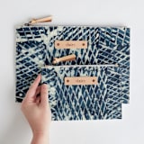 "Indigo" - Catch All Pouch Set in Teal by Miranda Mol - Scale