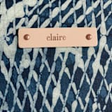 "Indigo" - Catch All Pouch Set in Teal by Miranda Mol - Tag Detail