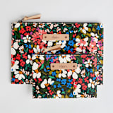 "garden club" - Catch All Pouch Set in Roses by Angela Marzuki - Catch-All Pouch Set