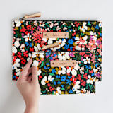 "garden club" - Catch All Pouch Set in Roses by Angela Marzuki - Scale