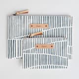 "Wavy" - Catch All Pouch Set in Storm by Michelle Taylor - Catch-All Pouch Set