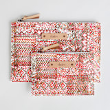 "Teppich" - Catch All Pouch Set in Petal by Miranda Mol - Catch-All Pouch Set