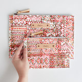 "Teppich" - Catch All Pouch Set in Petal by Miranda Mol - Scale