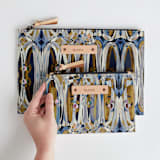 "Ogees" - Catch All Pouch Set in Shadow by Bethania Lima - Scale