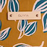 "Wandering" - Catch All Pouch Set in Mustard by Alicia Schultz - Tag Detail