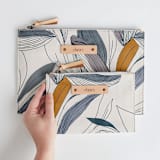"Casual style" - Catch All Pouch Set in Denim by Lucrecia Caporale - Scale