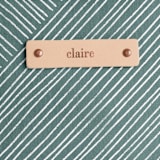 "Line Wrap" - Catch All Pouch Set in Cactus by Michelle Taylor - Tag Detail