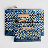 "Basic - Azure" - Catch All Pouch Set in Azure by Bethania Lima - Catch-All Pouch Set