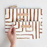 "Taos - Rust" - Catch All Pouch Set in Rust by Anna Elder - Scale
