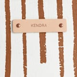 "Taos - Rust" - Catch All Pouch Set in Rust by Anna Elder - Tag Detail