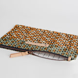 "Basic - Umber" - Catch All Pouch Set in Umber by Bethania Lima - Zipper Detail
