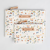 "Pretty Pepper" - Catch All Pouch Set in Confetti by Stephanie C Martinez - Catch-All Pouch Set