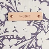 "Sauvage" - Catch All Pouch Set in Chalkboard by Gwen Bedat - Tag Detail