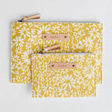 "Lenox" - Catch All Pouch Set in Sunshine by Lauren Richel Kelly - Catch-All Pouch Set