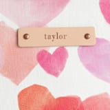 "Love in the Air" - Catch All Pouch Set in Rose by Rebecca Durflinger - Tag Detail
